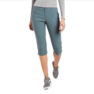 Kuhl Trekr Kapri Pants Capri in Blue Ocean Women Size 8 Hiking Fishing Active
